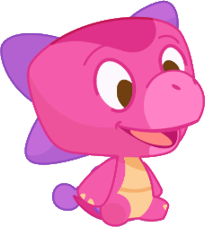 A pink ankylosaurus